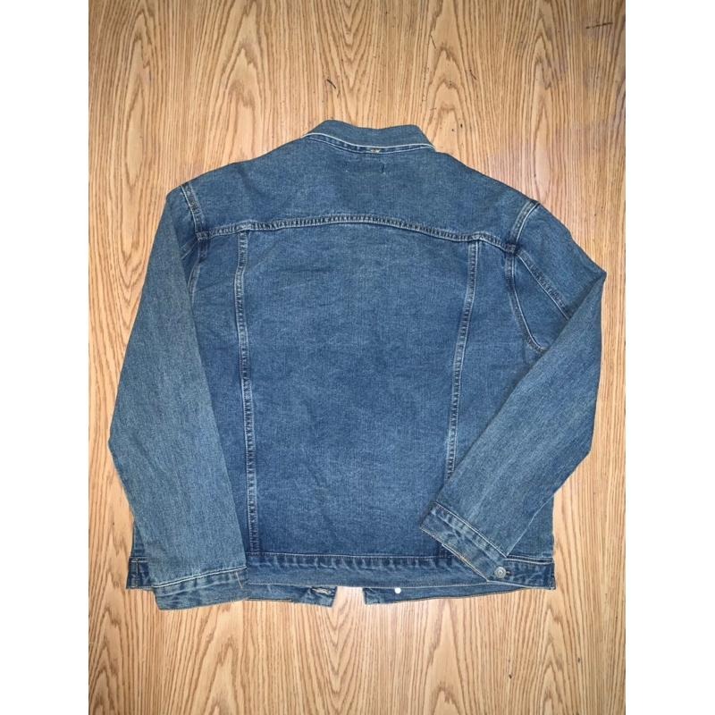 牛仔外套男版 中籃色 S號-細節圖2