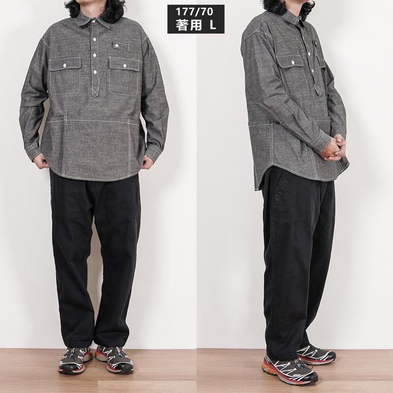 AGILITY Field Pullover Shirts 青年布半襟襯衫 黑色-細節圖3
