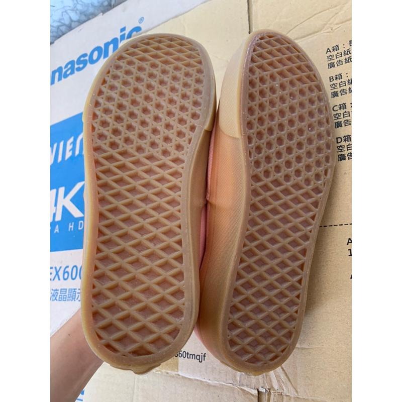 零碼出清 無原鞋盒VANS滑板鞋 休閒鞋 粉色焦糖底 US7(25cm)-細節圖2