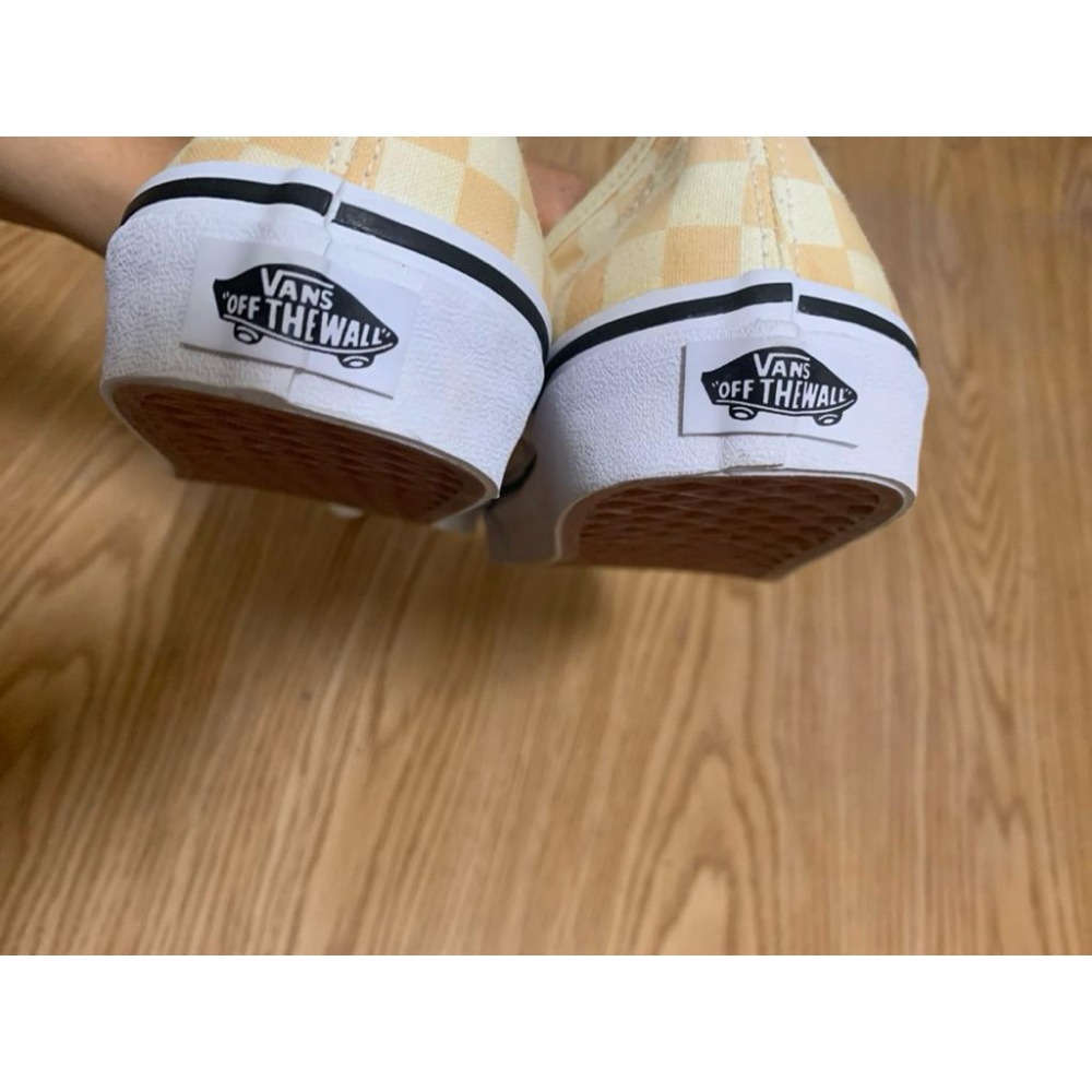 全新零碼 粉棋盤格 滑板鞋 男女可穿25cm(US7)-細節圖4