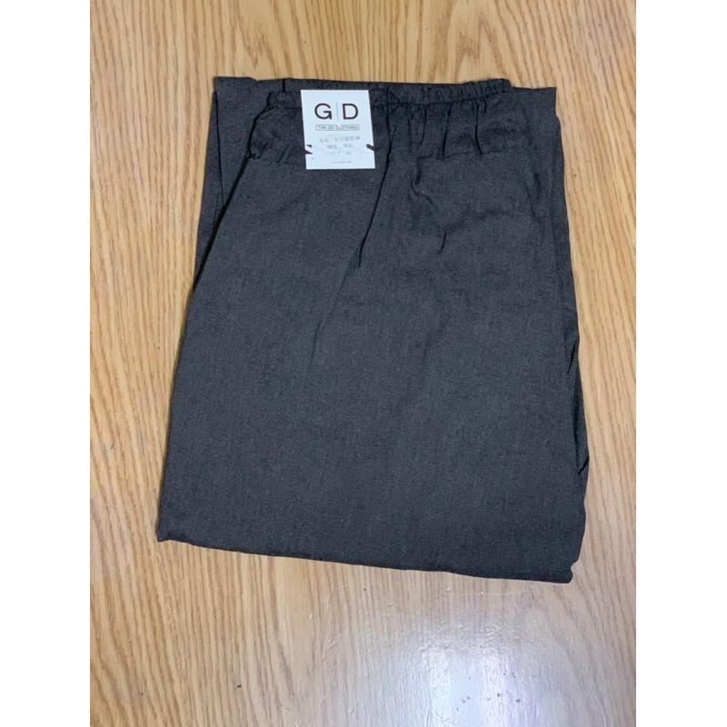 全新 九分寬褲 主廚褲 黑 灰 卡其 深墨綠XL-細節圖4