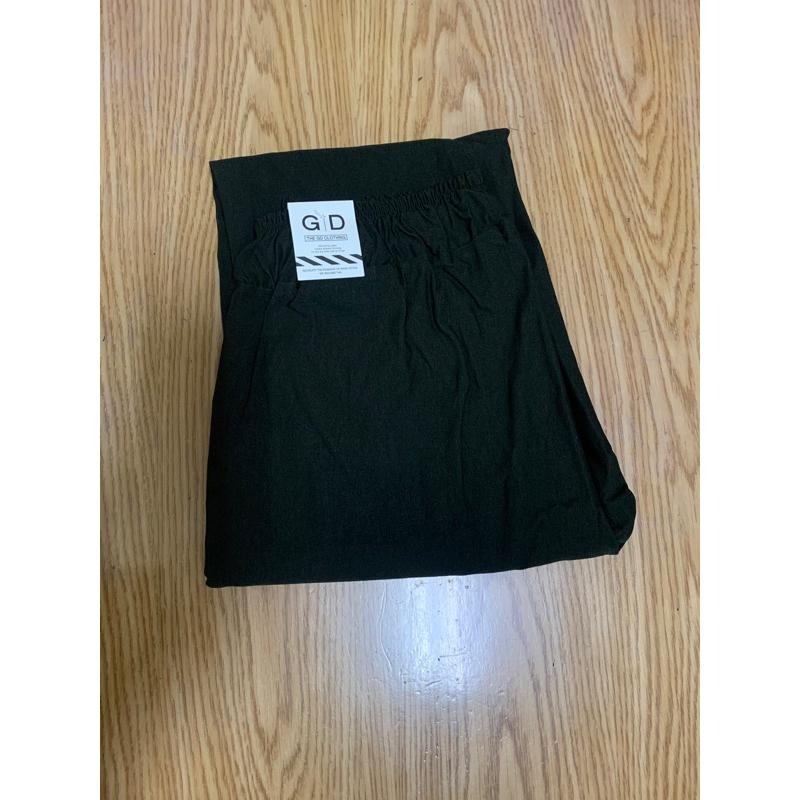 全新 九分寬褲 主廚褲 黑 灰 卡其 深墨綠XL-細節圖6