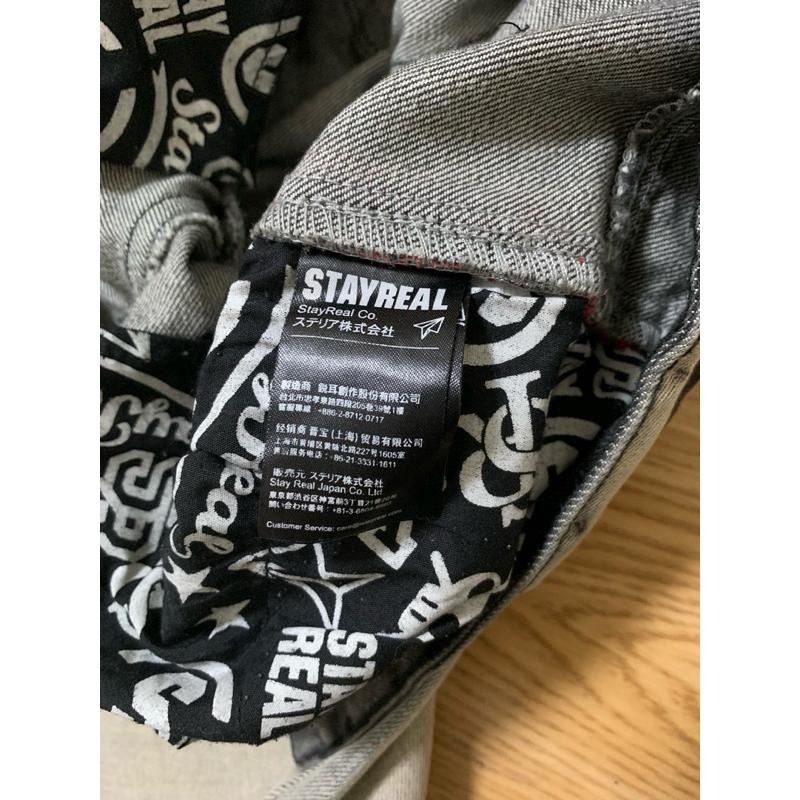 二手極新STAYREAL男版仿舊牛仔褲黑標S-細節圖4