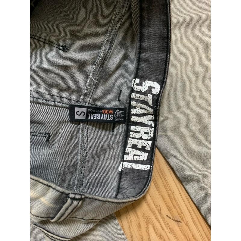 二手極新STAYREAL男版仿舊牛仔褲黑標S-細節圖5