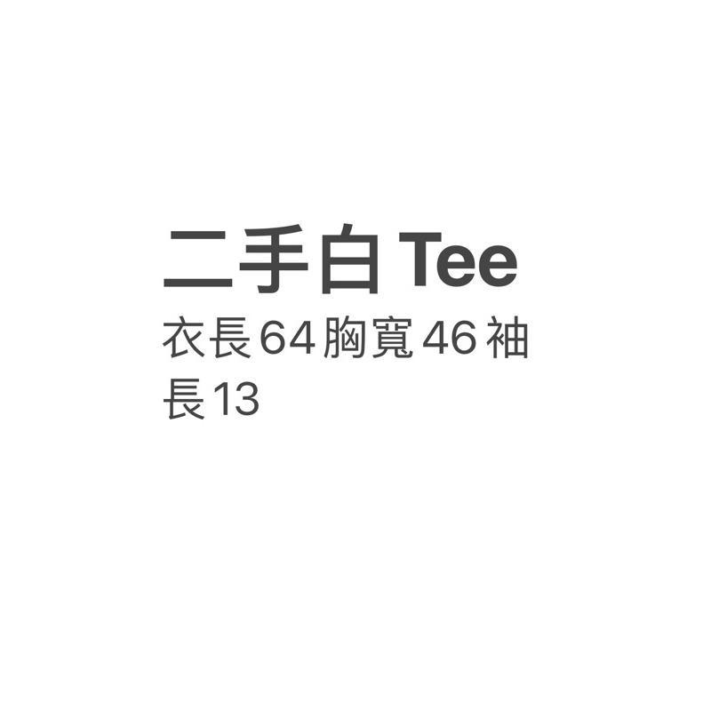 二手 女版寬版白Tee M號-細節圖3