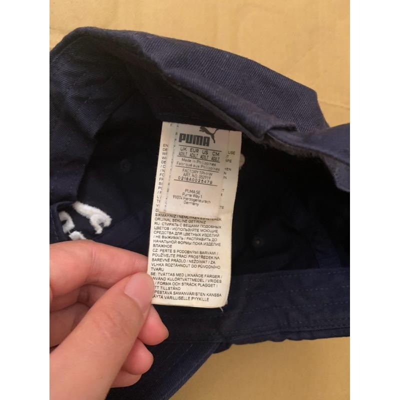 二手極新puma老帽 棒球帽 鴨舌帽 深藍-細節圖3