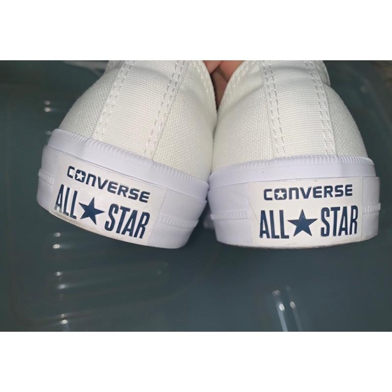 Converse Chuck Taylor All Star II 2 電繡 帆布鞋 氣墊 白色 黑色-細節圖3