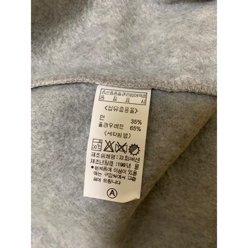 全新韓製內刷毛大學t 寬鬆版型黑 蓮藕粉 灰 深藍F-細節圖6