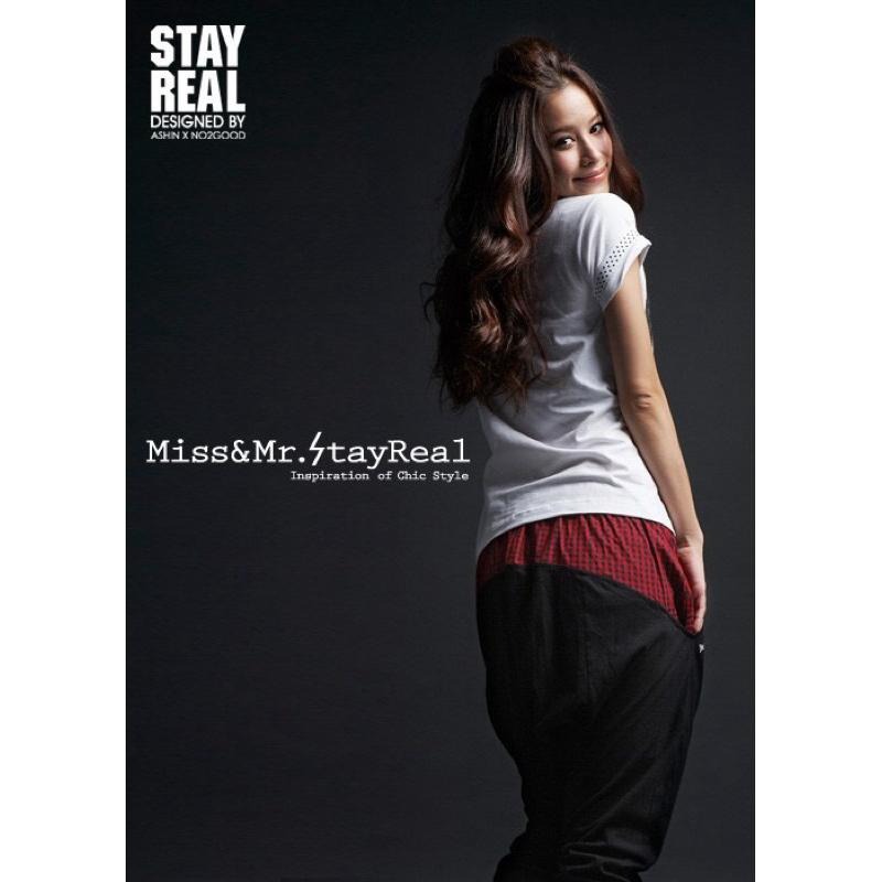 全新STAYREALMiss & Mr.RockCheck Collection搖滾格格飛鼠褲紅標XS-細節圖2