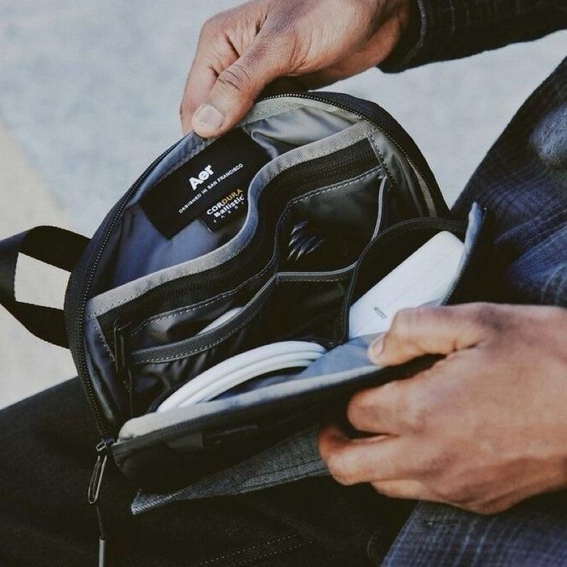 現貨 美國Aer Slim Pouch (1680D彈道尼龍) 便攜收納包 EDC整理包 通勤 旅行出國 辦公學習-細節圖5