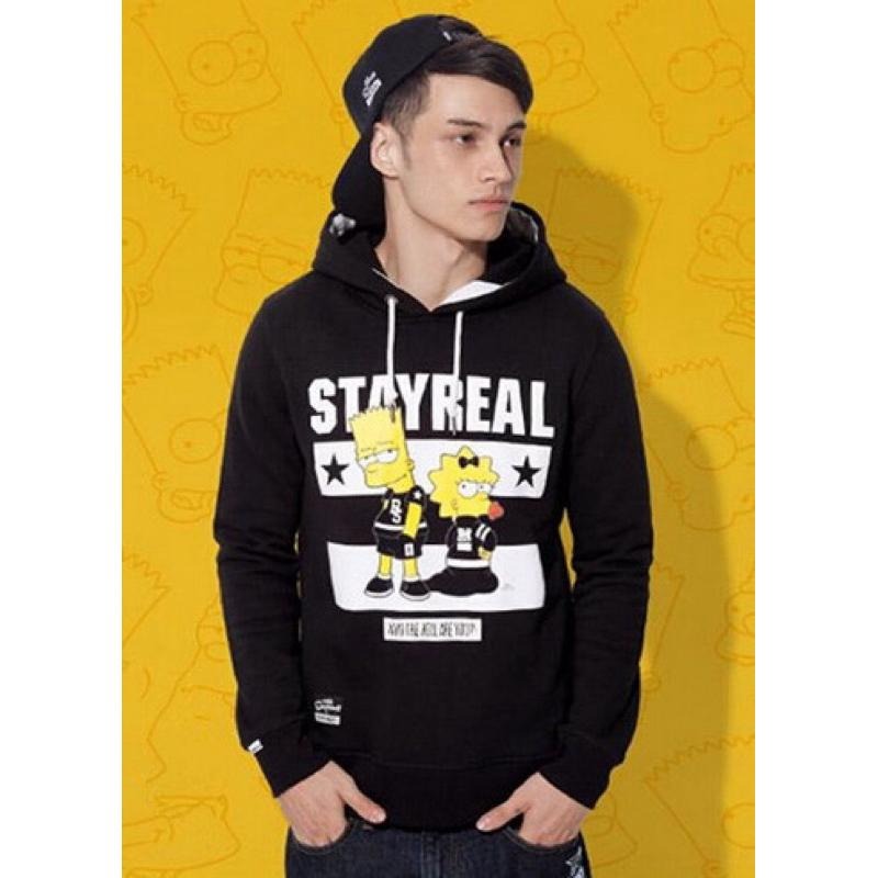 全新 STAYREAL聯名辛普森家族 連帽上衣 黑標S-細節圖2