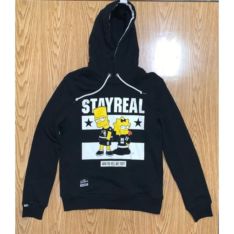 全新 STAYREAL聯名辛普森家族 連帽上衣 黑標S-細節圖4