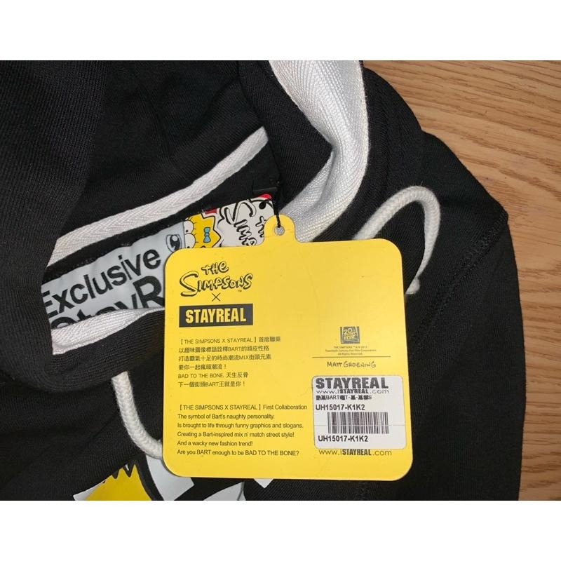 全新 STAYREAL聯名辛普森家族 連帽上衣 黑標S-細節圖5