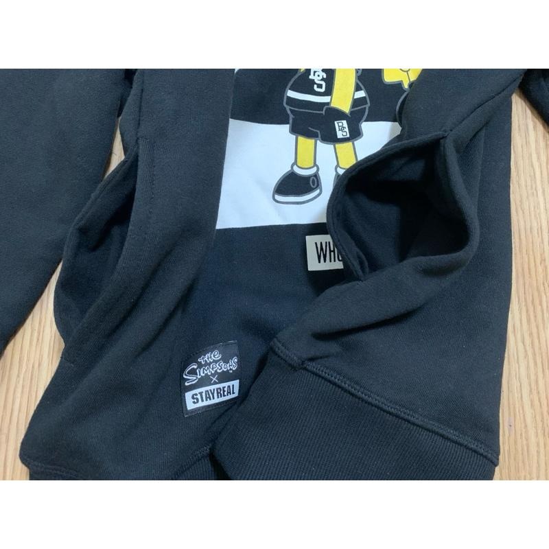 全新 STAYREAL聯名辛普森家族 連帽上衣 黑標S-細節圖6