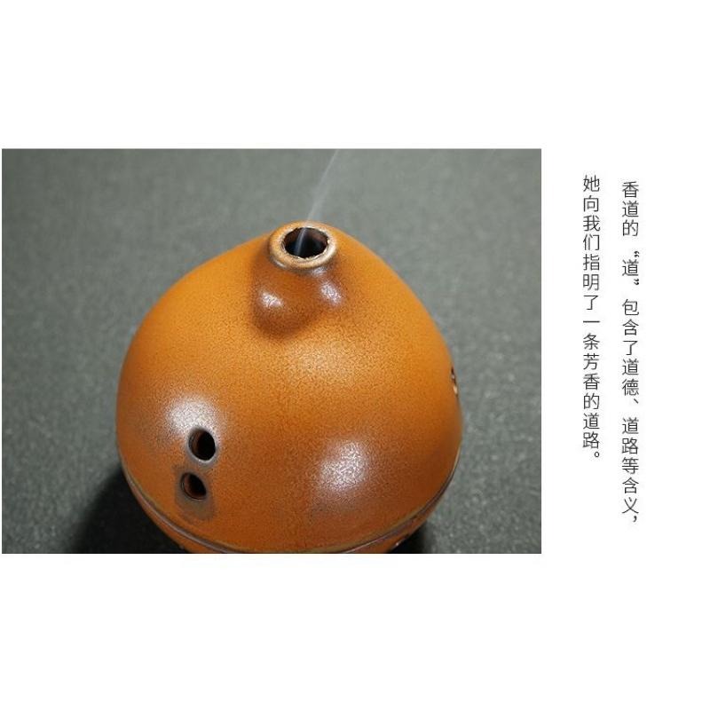現貨裝箱寄出 陶瓷香爐家用客廳臥室仿古室內檀香爐沈香艾草佛堂供佛茶道熏香爐-細節圖6