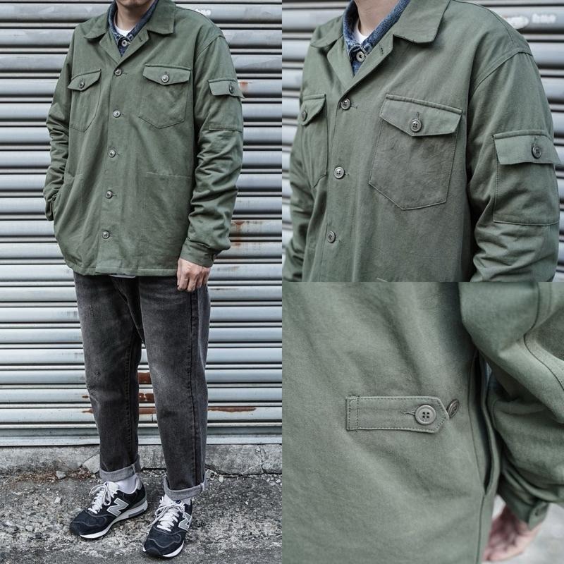 全新JKS LS BDU Shirt  水洗厚棉軍襯衫S 軍綠色-細節圖2