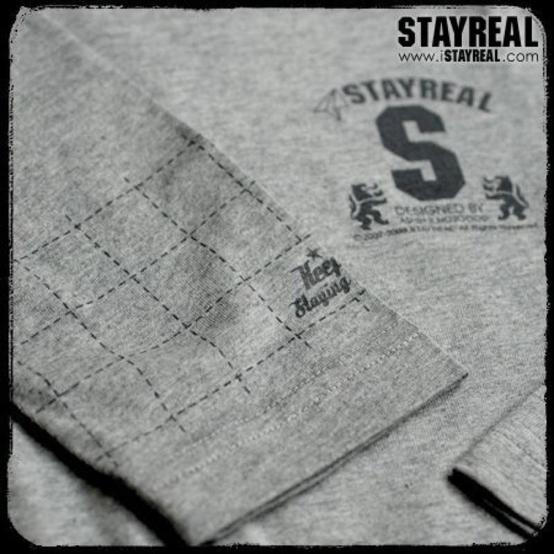 全新 STAYREAL黑標S男版基本款灰色素長T-細節圖2