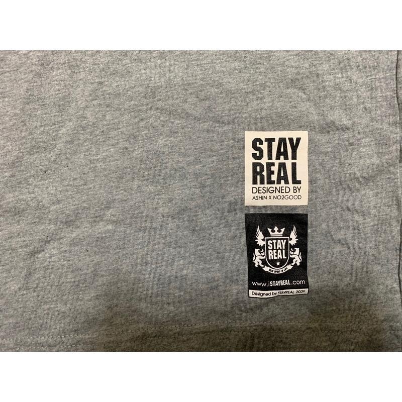 全新 STAYREAL黑標S男版基本款灰色素長T-細節圖5