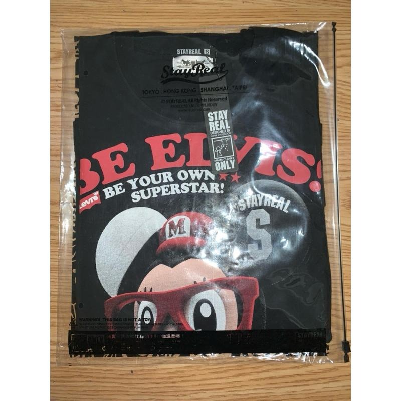 全新黑標S號Levi＇s® x STAYREAL Denim Mouse T 丹寧小鼠T-細節圖4