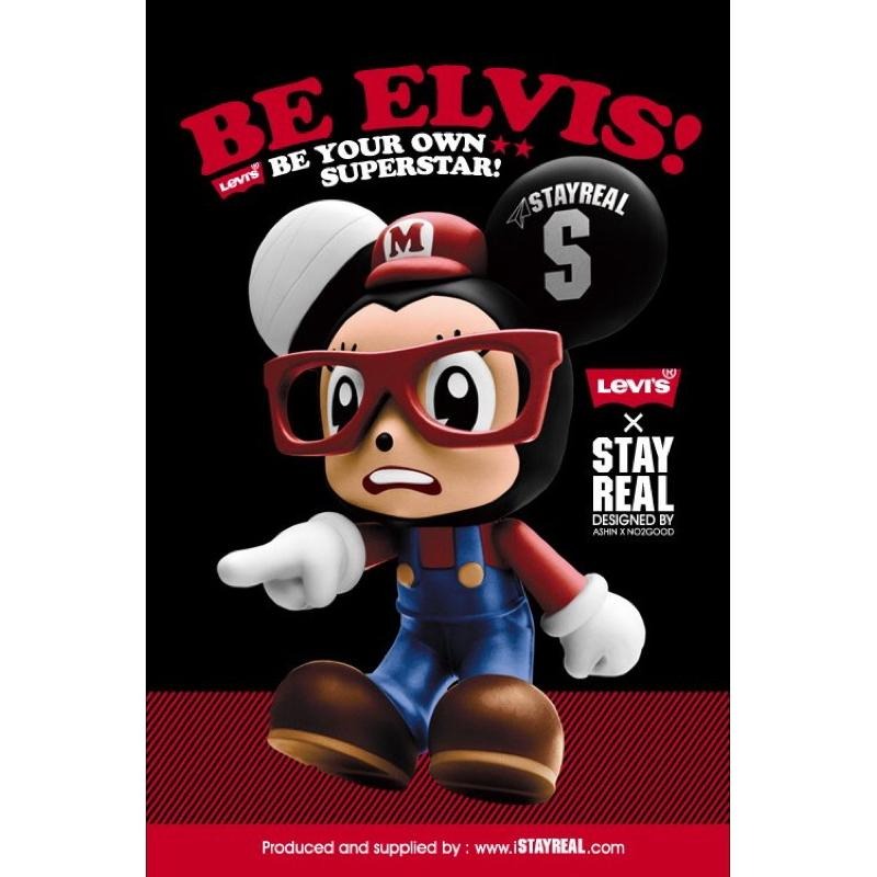 全新黑標S號Levi＇s® x STAYREAL Denim Mouse T 丹寧小鼠T-細節圖5