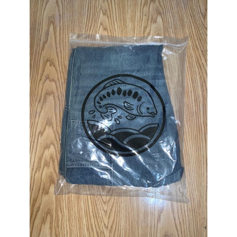 JKS AGILITY Railway Denim Pants 水洗深藍 貼布 鐵路 鐵道 OK 牛仔長褲 S號-細節圖8