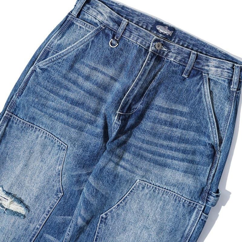 JKS AGILITY Railway Denim Pants 水洗深藍 貼布 鐵路 鐵道 OK 牛仔長褲 S號-細節圖5