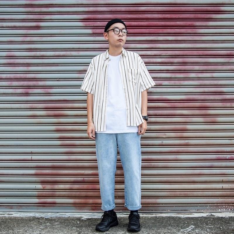 全新JKS 直筒淺藍藍 水洗牛仔褲M號-細節圖2