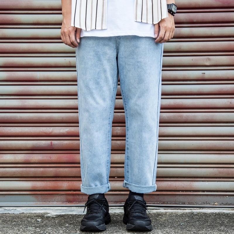 全新JKS 直筒淺藍藍 水洗牛仔褲M號-細節圖5