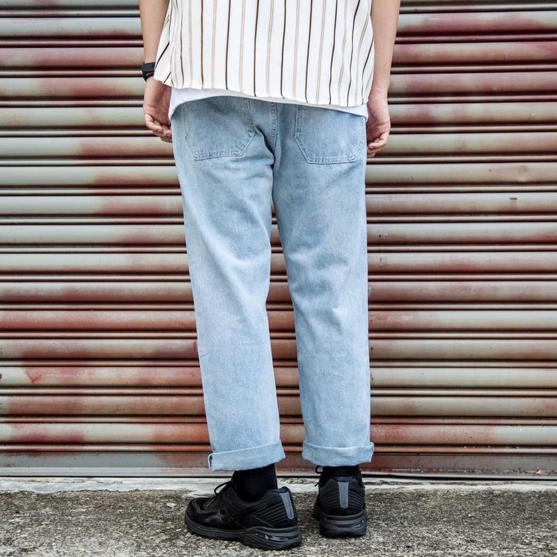 全新JKS 直筒淺藍藍 水洗牛仔褲M號-細節圖6