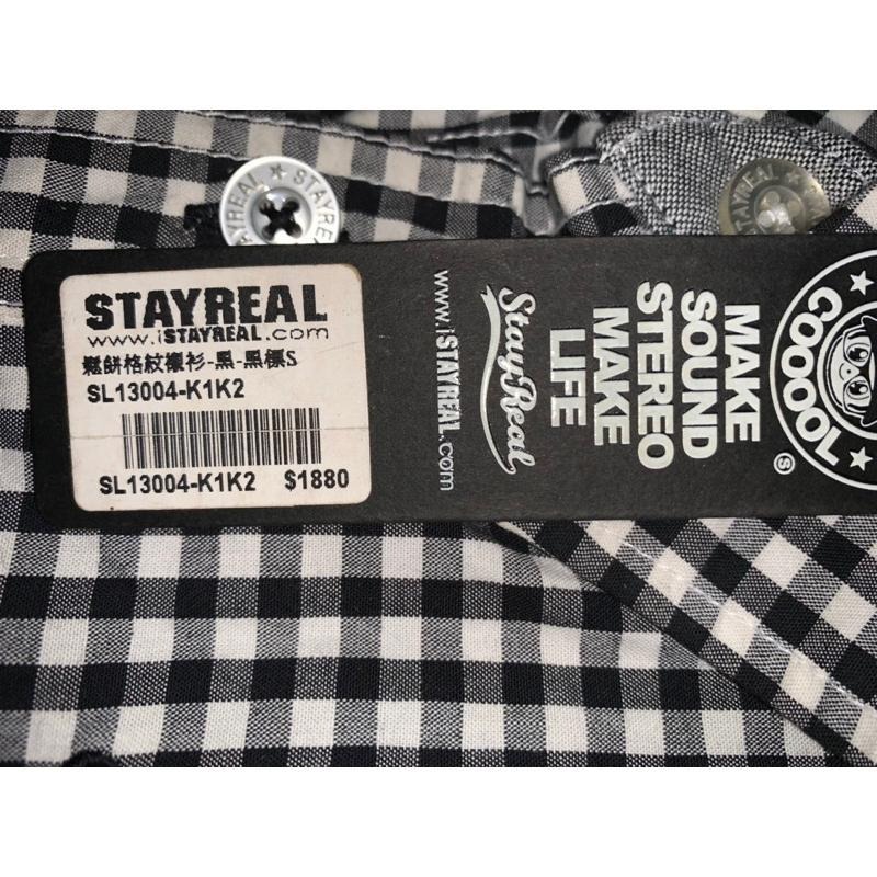 全新 STAYREAL黑標男版鬆餅格紋襯衫-細節圖4