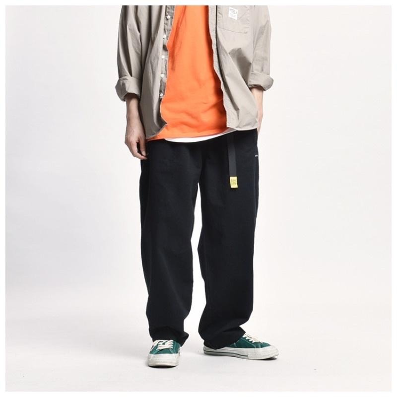 全新現貨 工裝寬褲 快拆帶設計 黑色 卡其色 軍綠色#9103-細節圖6