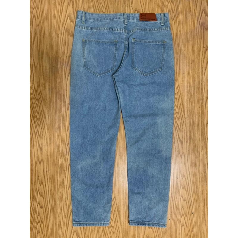 全新  男版直筒寬鬆褲 牛仔褲-細節圖2