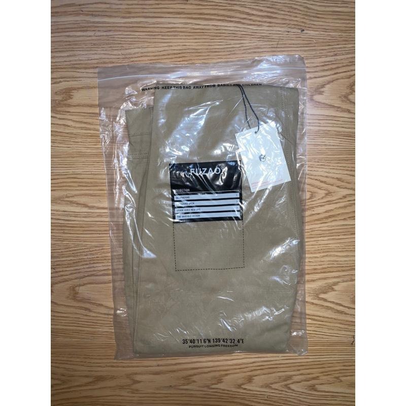 全新現貨 日系工裝褲 寬褲 黑色 軍綠色卡其色#9215-細節圖8