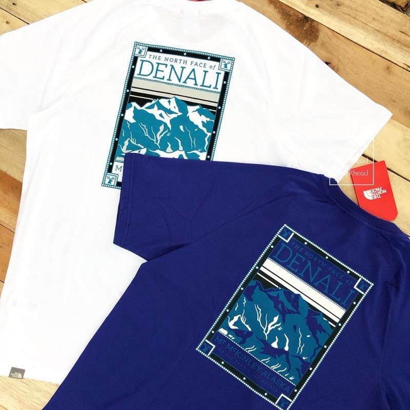 全新美版 限定款 The North Face 北臉 山景T 山脈 短袖 短T黑/薑黃/-細節圖8