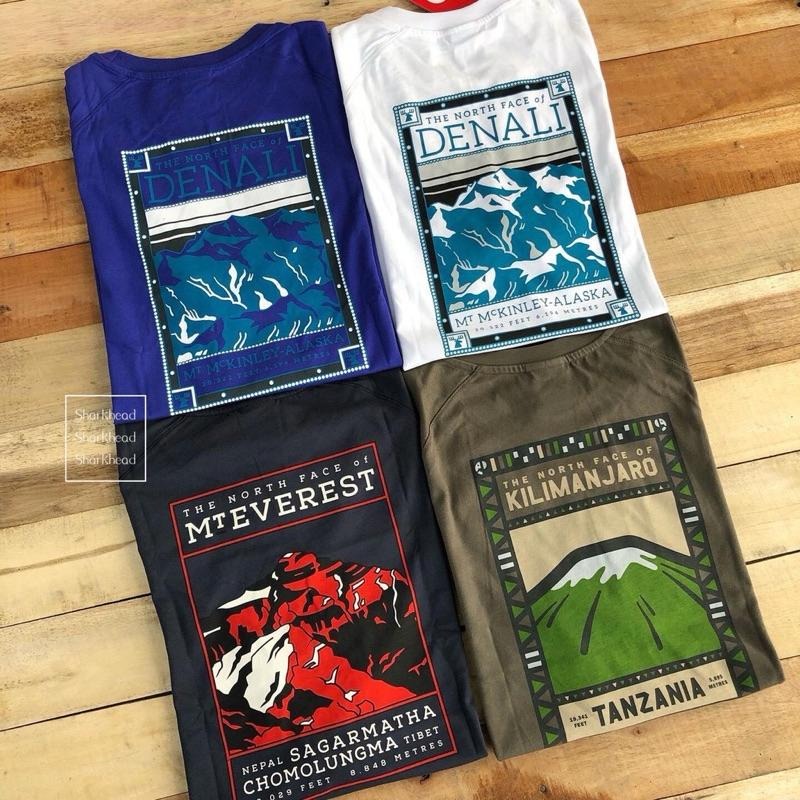 全新美版 限定款 The North Face 北臉 山景T 山脈 短袖 短T黑/薑黃/-細節圖9