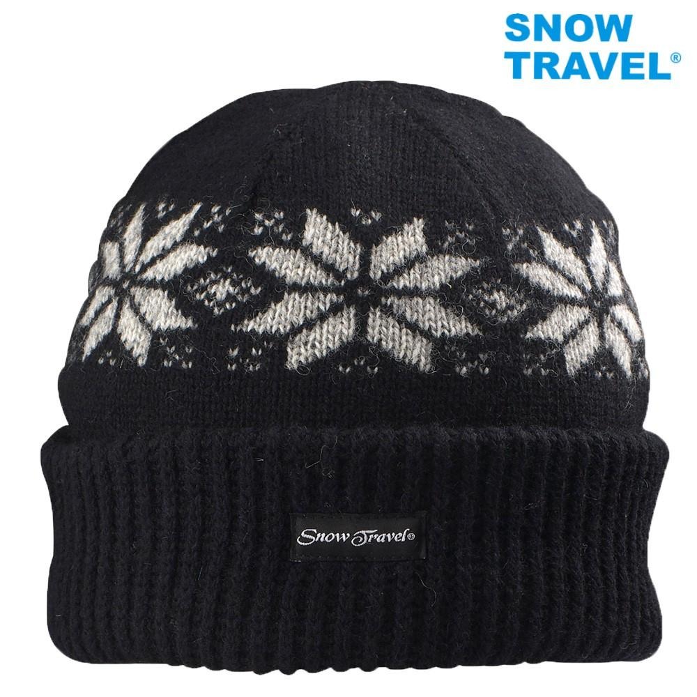 【SNOW TRAVEL】AR-18(雪花摺邊) 3M男女高級美麗諾85%羊毛帽-細節圖3