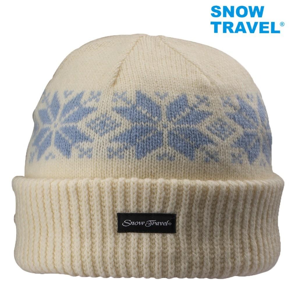 【SNOW TRAVEL】AR-18(雪花摺邊) 3M男女高級美麗諾85%羊毛帽-細節圖4