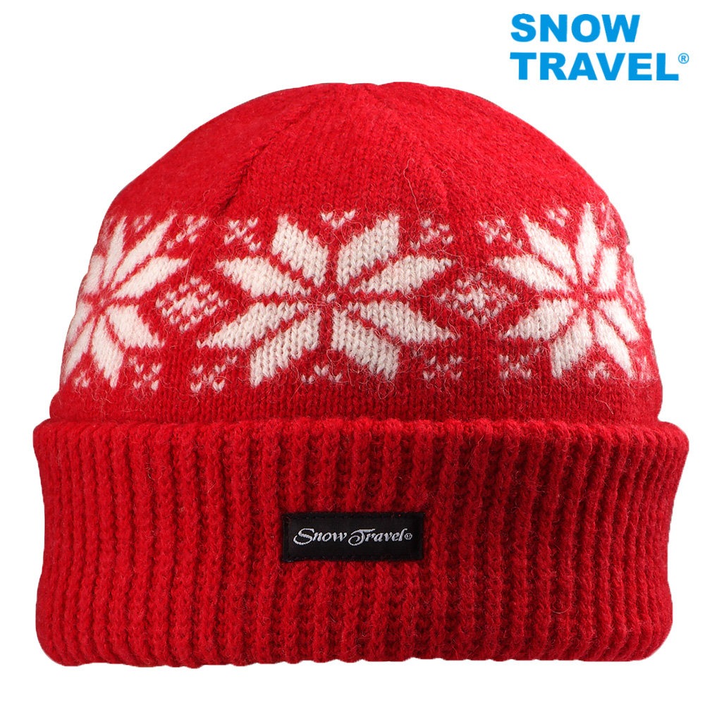 【SNOW TRAVEL】AR-18(雪花摺邊) 3M男女高級美麗諾85%羊毛帽-規格圖6