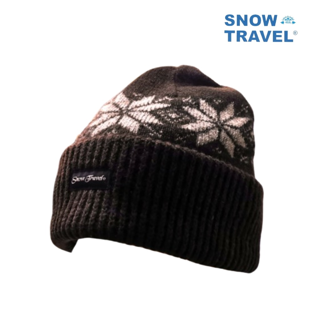 【SNOW TRAVEL】AR-18(雪花摺邊) 3M男女高級美麗諾85%羊毛帽-規格圖6