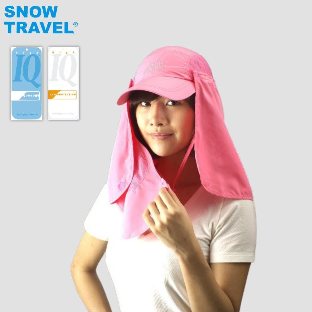 【SNOW TRAVEL】AH-4 抗UV遮陽休閒帽(臉/肩頸部防曬設計，進口HIGH-IQ抗 UV40布料)-細節圖5