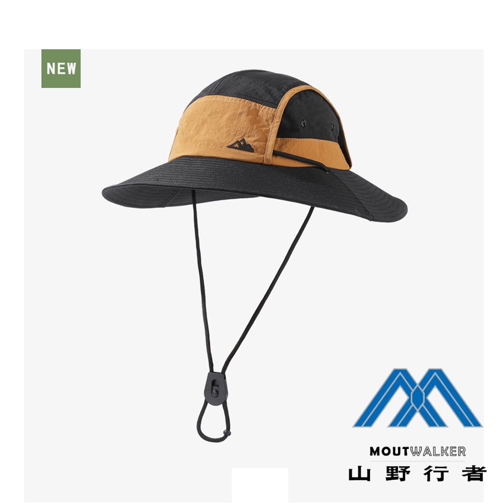 [山野行者]MW-2898(外貿品)抗UV防水拼接戶外時尚透氣大簷男女漁夫帽(帽帶可調)-規格圖9