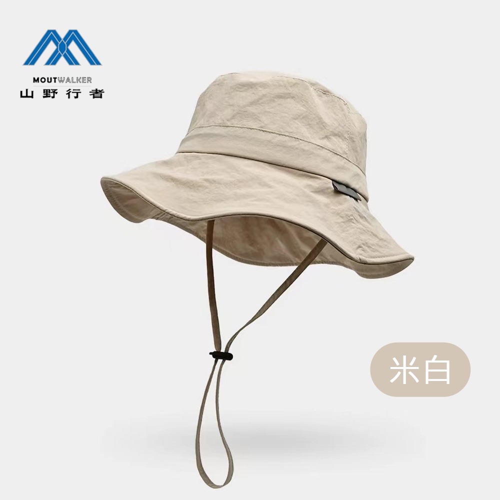 [山野行者]MW-J361抗UV防潑水可折疊金屬簷百變造型男女(小學童)漁夫帽(頭圍帽帶可調)-規格圖5