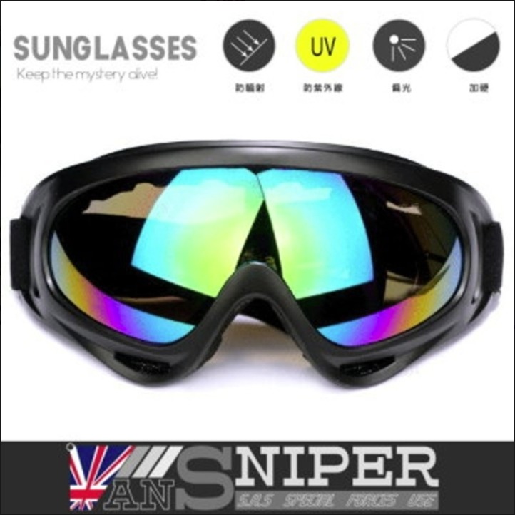[狙擊者]SP-400風雪鏡/軍特部抗UV藍光超強化防爆防彈戰術風雪鏡/騎車/野戰/滑雪/戶外-規格圖4