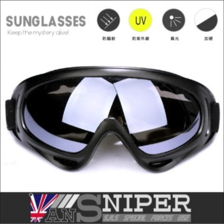 [狙擊者]SP-400風雪鏡/軍特部抗UV藍光超強化防爆防彈戰術風雪鏡/騎車/野戰/滑雪/戶外-規格圖4