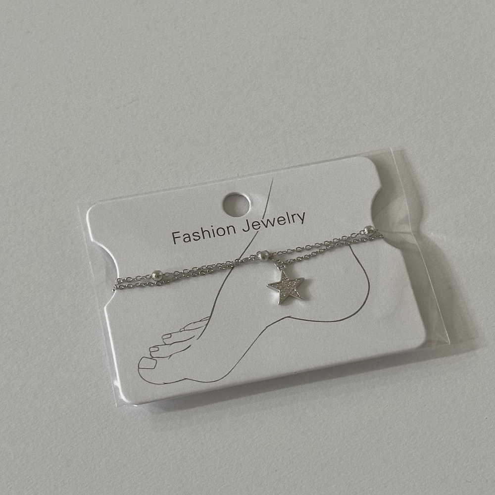 鋯石鑲鑽腳鍊-細節圖3