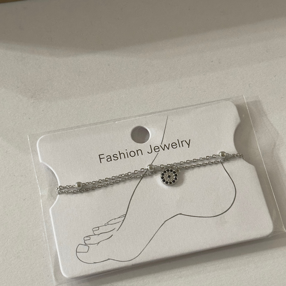 鋯石鑲鑽腳鍊-細節圖6