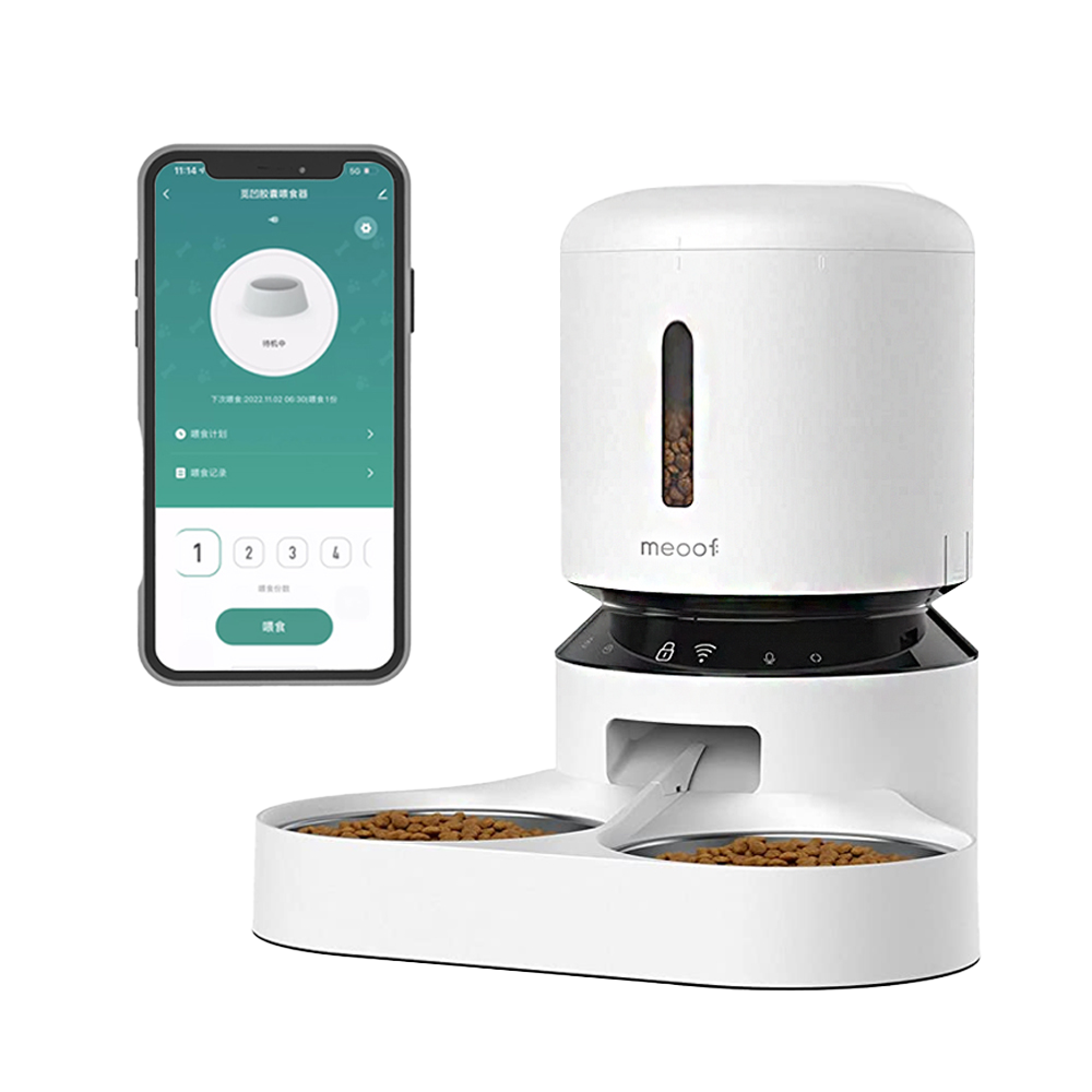 meoof台灣總代理｜膠囊餵食器 Wi-Fi 連線版 寵物餵食器 自動餵食器 遠端操控 犬貓 不鏽鋼-規格圖6