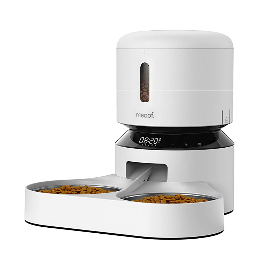 meoof台灣總代理｜膠囊寵物自動餵食器 按鍵版 雙碗餵食器 寵物自動餵食器 自動餵食器 寵物餵食-規格圖10