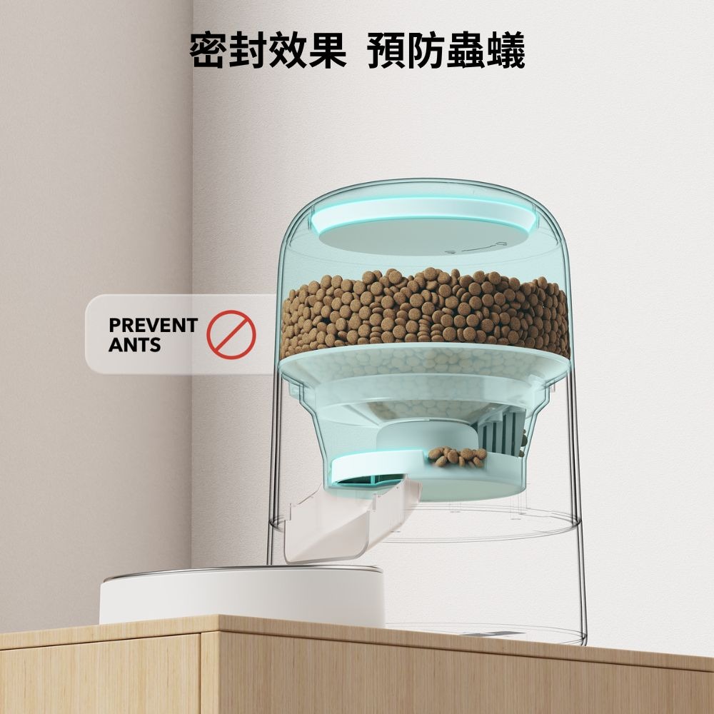 PETLIBRO｜Air 自動餵食器 按鍵版 2L寵物餵食器 適用小型寵物 雙電源可用電池-細節圖3