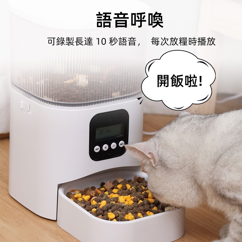 【7-ELEVEN 門市團購】周周｜萌寶智能自動餵食器 按鍵版-細節圖8